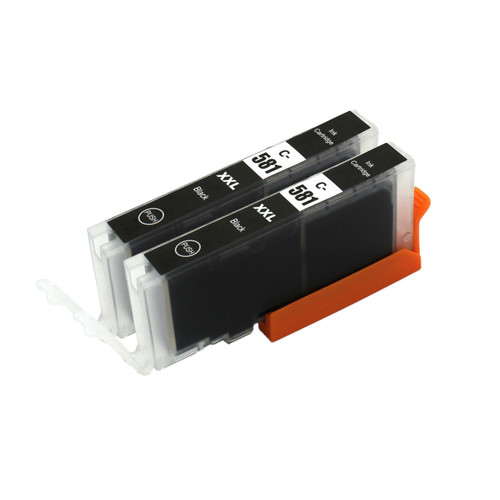 2 Go Inks Black Ink Cartridges to replace Canon CLI-581Bk Compatible / non-OEM for PIXMA Printers