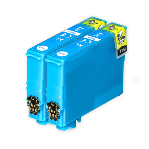 2 Go Inks Cyan Ink Cartridges to replace Epson 603XLC Compatible / non-OEM for Epson WorkForce & Expression Printers