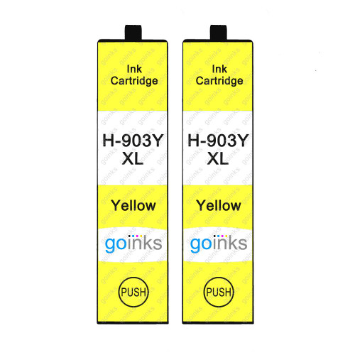 2 Go Inks Yellow Printer Ink Cartridges to replace HP 903Y (XL Capacity) Compatible / non-OEM for HP Officejet Printers