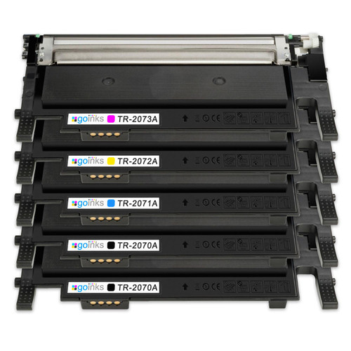 1 Go Inks Set of 4 + Extra Black Laser Toner Cartridges to replace HP W2070A, W2071A, W2072A, W2073A (117a) Compatible / non-OEM for HP Colour Laser Printers