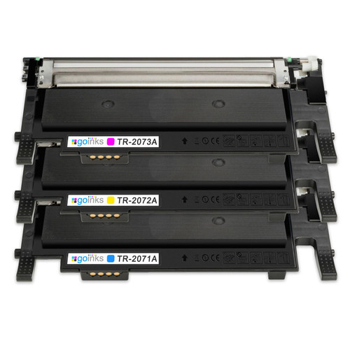 1 Go Inks Set of 3 C/M/Y Laser Toner Cartridges to replace HP W2071A, W2072A, W2073A (117a) Compatible / non-OEM for HP Colour Laser Printers