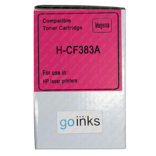 1 Go Inks Magenta Laser Toner Cartridge to replace HP CF383A Compatible / non-OEM for HP Colour & Pro Laserjet Printers