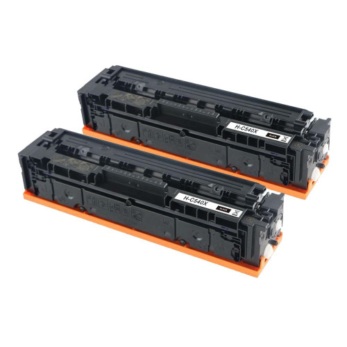 2 Go Inks Black Laser Toner Cartridges to replace HP CF540X Compatible / non-OEM for HP Pro Laserjet Printers