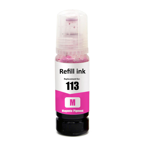 1 Go Inks Magenta 70ml Ink Bottle to replace Epson 113 Compatible/non-OEM for EcoTank Printers