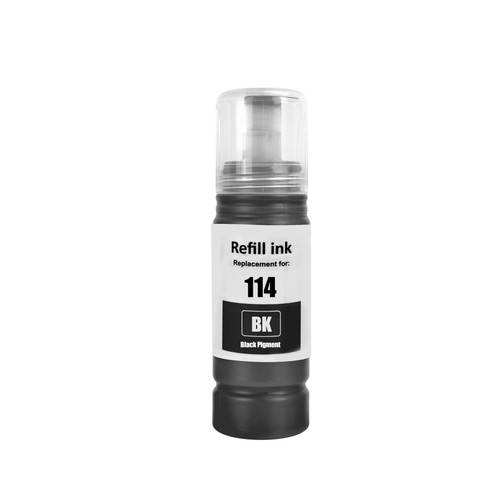 1 Go Inks Black 70ml Ink Bottle to replace Epson 114 Compatible/non-OEM for EcoTank Printers