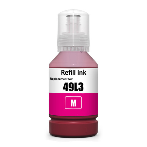 1 Go Inks Magenta Ink Bottle to replace Epson T49H3 Compatible / non-OEM  for EcoTank Printers