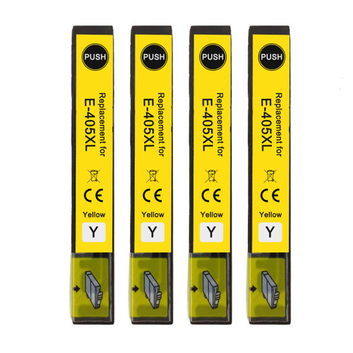 4 Go Inks Yellow Ink Cartridges to replace Epson 405XLY Compatible/non-OEM for Epson WorkForce Printers