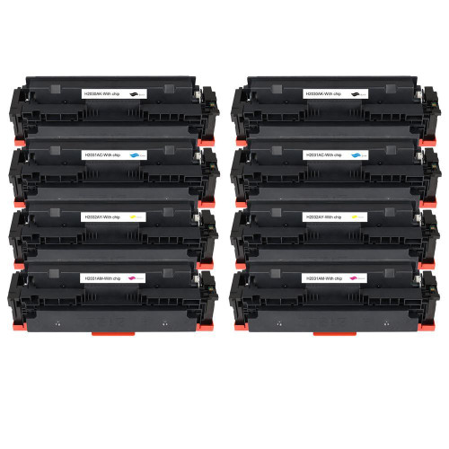 Go Inks 2 Go Inks Set of 4 Laser Toner Cartridges to replace HP W2030A, W2031A, W2032A, W2033A (415A) Compatible / non-OEM for HP Laserjet Pro & Enterprise Printers 