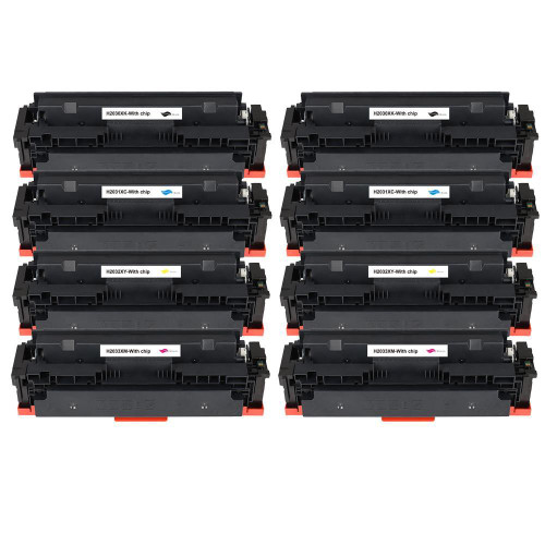 Go Inks 2 Go Inks Set of 4 XL Laser Toner Cartridges to replace HP W2030X, W2031X, W2032X, W2033X (415X) Compatible / non-OEM for HP Laserjet Pro & Enterprise Printers 