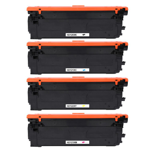 1 Go Inks Set of 4 Laser Toner Cartridges to replace HP W2120X, W2121X, W2122X, W2123X (212X) Compatible / non-OEM for HP Colour LaserJet Enterprise Printers