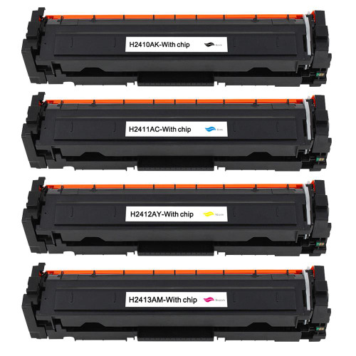 1 Go Inks Set of 4 Laser Toner Cartridges to replace HP W2410A, W2411A, W2412A, W2413A (216A) Compatible / non-OEM for HP Colour LaserJet Pro Printers