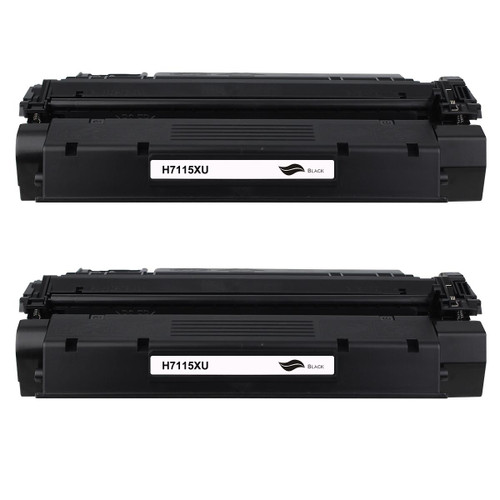 2 Go Inks Black XL Laser Toner Cartridges to replace HP C7115X (15X) High Capacity Compatible/non-OEM for HP LaserJet Printers