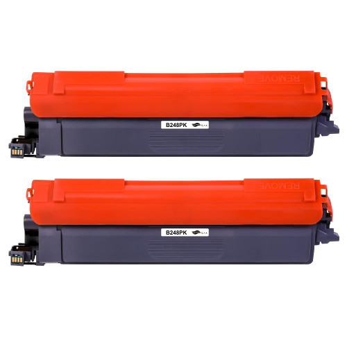 2 Go Inks Black Laser Toner Cartridges to replace Brother TN248Bk Compatible / non-OEM for Brother DCP, MFC & HL Printers