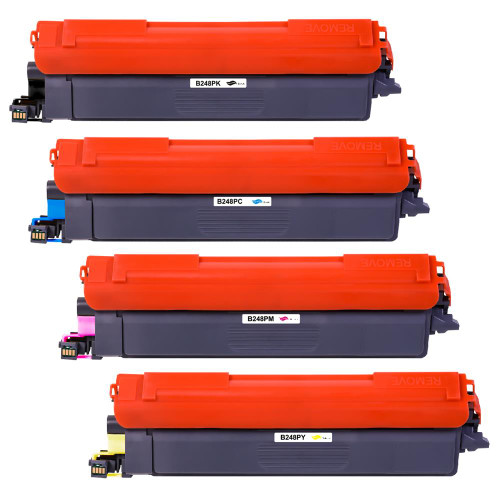 1 Go Inks Set of 4 Laser Toner Cartridges to replace Brother TN248 Compatible / non-OEM for Brother DCP, MFC & HL Printers