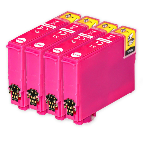 4 Go Inks Magenta Ink Cartridges to replace Epson 604XLM Compatible / non-OEM for Epson Expression Home & WorkForce Printers