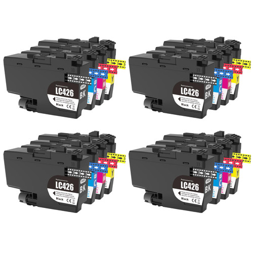 4 Go Inks Set of 4 Cartridges to replace Brother LC426 Compatible / non-OEM for Brother DCP & MFC Printers (16 Inks)