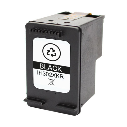 Remanufactured 302XL Black Ink Cartridge (F6U68AE) replacement for HP Printers - 750 Pages