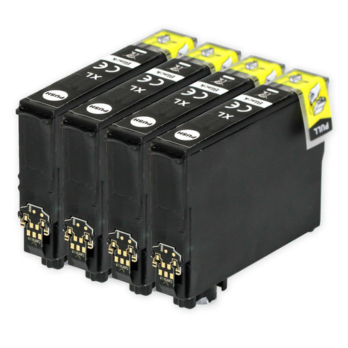 4 Go Inks Black Ink Cartridges to replace Epson 503XLBk Compatible / non-OEM for Epson Expression Home Printers