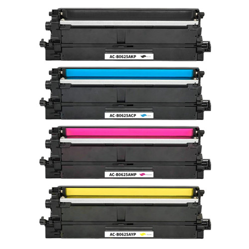 1 Go Inks Set of 4 Laser Toner Cartridges to replace Brother TN625 Compatible / non-OEM for Brother DCP, MFC & HL Printers