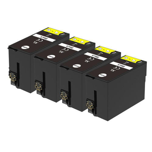 4 Go Inks Black Ink Cartridges to replace Epson T2711 (27XL Series) Compatible / non-OEM for Epson Workforce Printers
