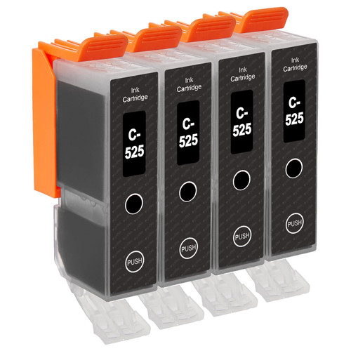 4 Go Inks Black Ink Cartridges to replace Canon PGI-525Bk Compatible / non-OEM for PIXMA Printers