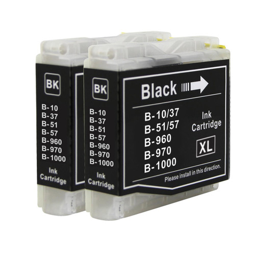 2 Go Inks Black Ink Cartridges to replace Brother LC970Bk & LC1000Bk Compatible / non-OEM for Brother DCP, MFC & FAX Printers