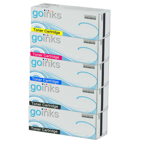 1 Go Inks Set of 4 + extra black Laser Toner Cartridges to replace HP CF400X / CF401A / CF402A / CF403A Compatible / non-OEM for HP Colour & Pro Laserjet Printers