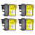 4 Go Inks Yellow Ink Cartridges to replace Brother LC985Y Compatible / non-OEM for Brother DCP & MFC Printers