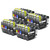 4 Go Inks Compatible Set of 4 + Extra Black to replace Brother LC3217 Compatible / non-OEM for Brother MFC Printers (20 Inks)