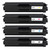 1 Go Inks Set of 4 Laser Toner Cartridges to replace Brother TN328 Extra High Capacity Compatible / non-OEM for Brother DCP, MFC & HL Printers