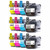 3 Go Inks Set of 4 Cartridges to replace Brother LC421 Compatible / non-OEM for Brother DCP & MFC Printers (12 Inks)