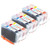 3 Go Inks C/M/Y Set of 3 Ink Cartridges to replace Canon CLI-8 Compatible / non-OEM for PIXMA & Pixus Printers (9 Pack)