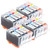 4 Go Inks Set of 4 Ink Cartridges to replace Canon PGI-5 & CLI-8 Compatible / non-OEM for PIXMA & Pixus Printers (16 Pack)