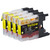 4 Go Inks Yellow Ink Cartridges to replace Brother LC1240Y & LC1220Y Compatible / non-OEM for Brother DCP & MFC Printers