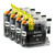 4 Go Inks Black Ink Cartridges to replace Brother LC127XLBk Compatible / non-OEM for  Brother DCP & MFC Printers