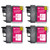 4 Go Inks Magenta Ink Cartridges to replace Brother LC980M & LC1100M Compatible / non-OEM for Brother DCP & MFC Printers