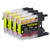 4 Go Inks Yellow Ink Cartridges to replace Brother LC1280Y Compatible / non-OEM for Brother MFC Printers