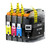 1 Go Inks Set of 4 Ink Cartridges to replace Brother - LC127XL & LC125XL Compatible / non-OEM for Brother DCP & MFC Printers (4 Inks)