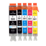 1 Go Inks Set of 5 Ink Cartridges to replace Canon PGI-580  & CLI-581 Compatible / non-OEM for PIXMA Printers (5 Pack)