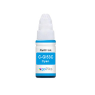 1 Go Inks Cyan 70ml Ink Bottle to replace Canon GI-53C Compatible/non-OEM for Pixma G Series Printers