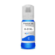 1 Go Inks Cyan 70ml Ink Bottle to replace HP 31XL Compatible/non-OEM for Smart Tank Printers