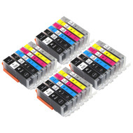 4 Go Inks Set of 6 Ink Cartridges to replace Canon PGI-530 & CLI-531 Compatible / non-OEM for PIXMA Printers (24 Pack)