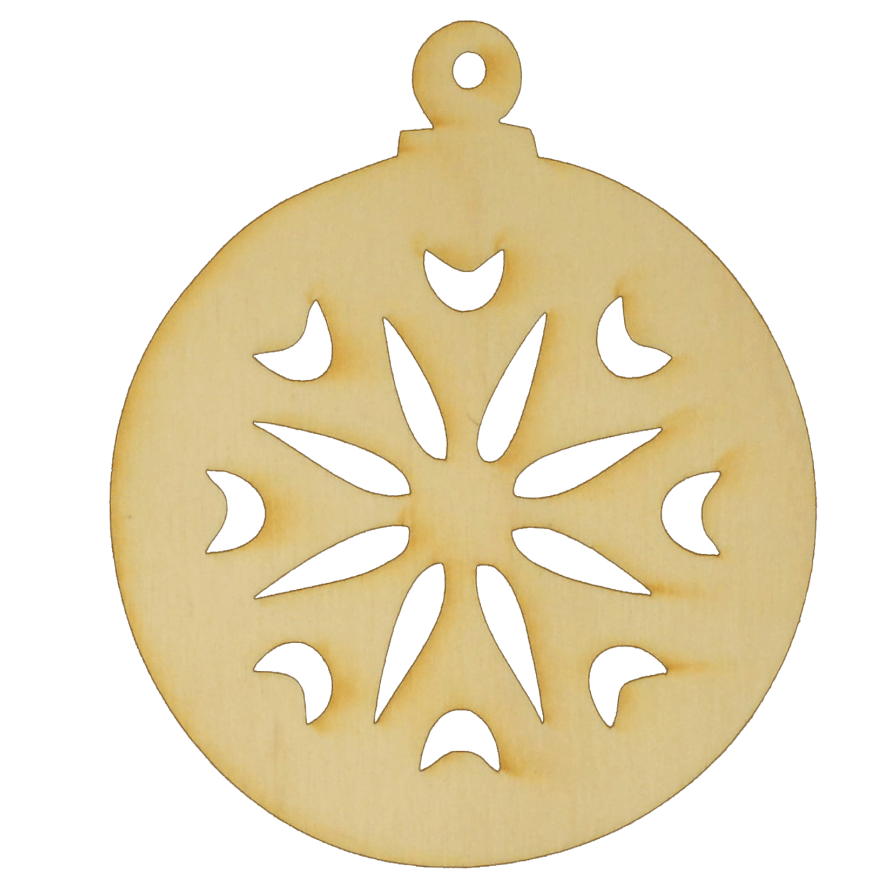 Small round snowflake ornament