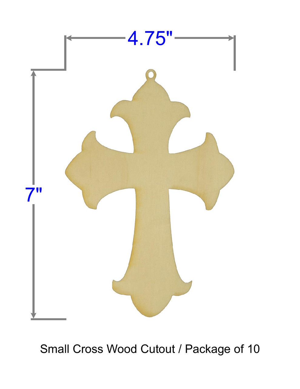 4 Pack Wooden Cross Unfinished Wood Crosses Tabletop Cross for Crafts 4.5x8.5 Inches