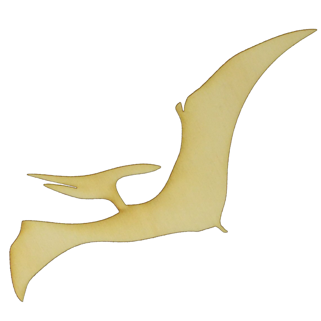 Pterodactyl-dinosaur-large or Small Wood Block Mounted Rubber