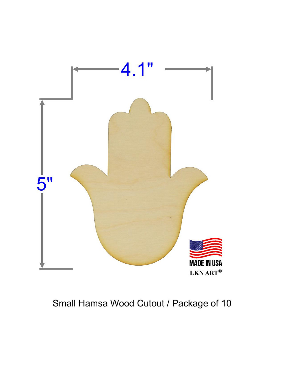 Hamsa Outline / Macrame Mobile / Wooden Cut Out Shapes / Wooden Shapes for  Crafts 