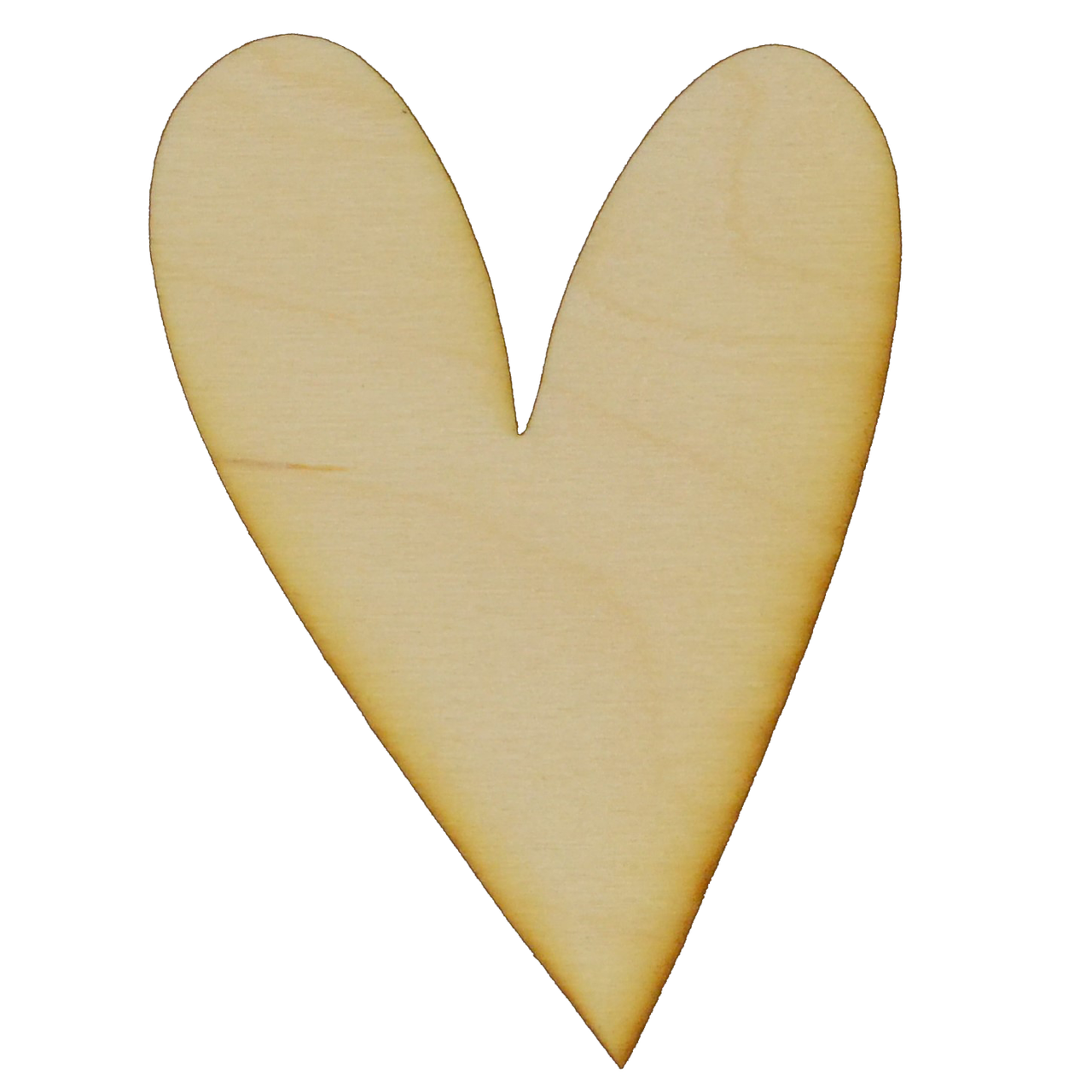 Whimsical Heart Wood Cutout - Jumbo 13.25 x 18 1/4 Baltic Birch Plywood