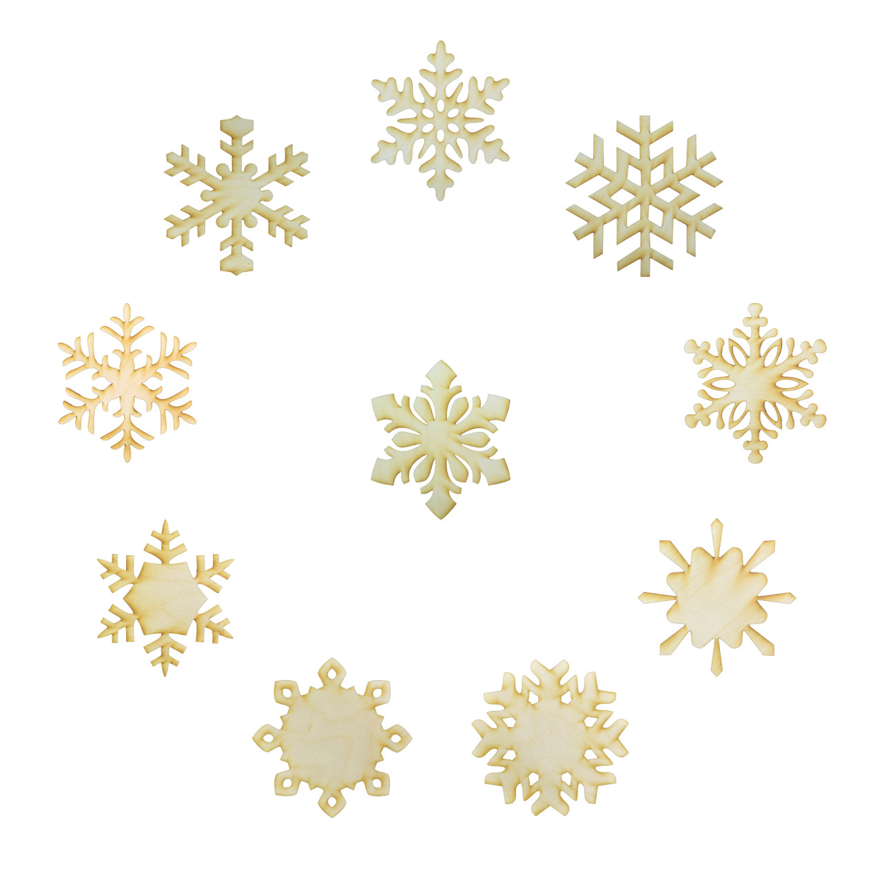 Snowflake Shaped Wood Surface, 1/4 MDF, Select Size