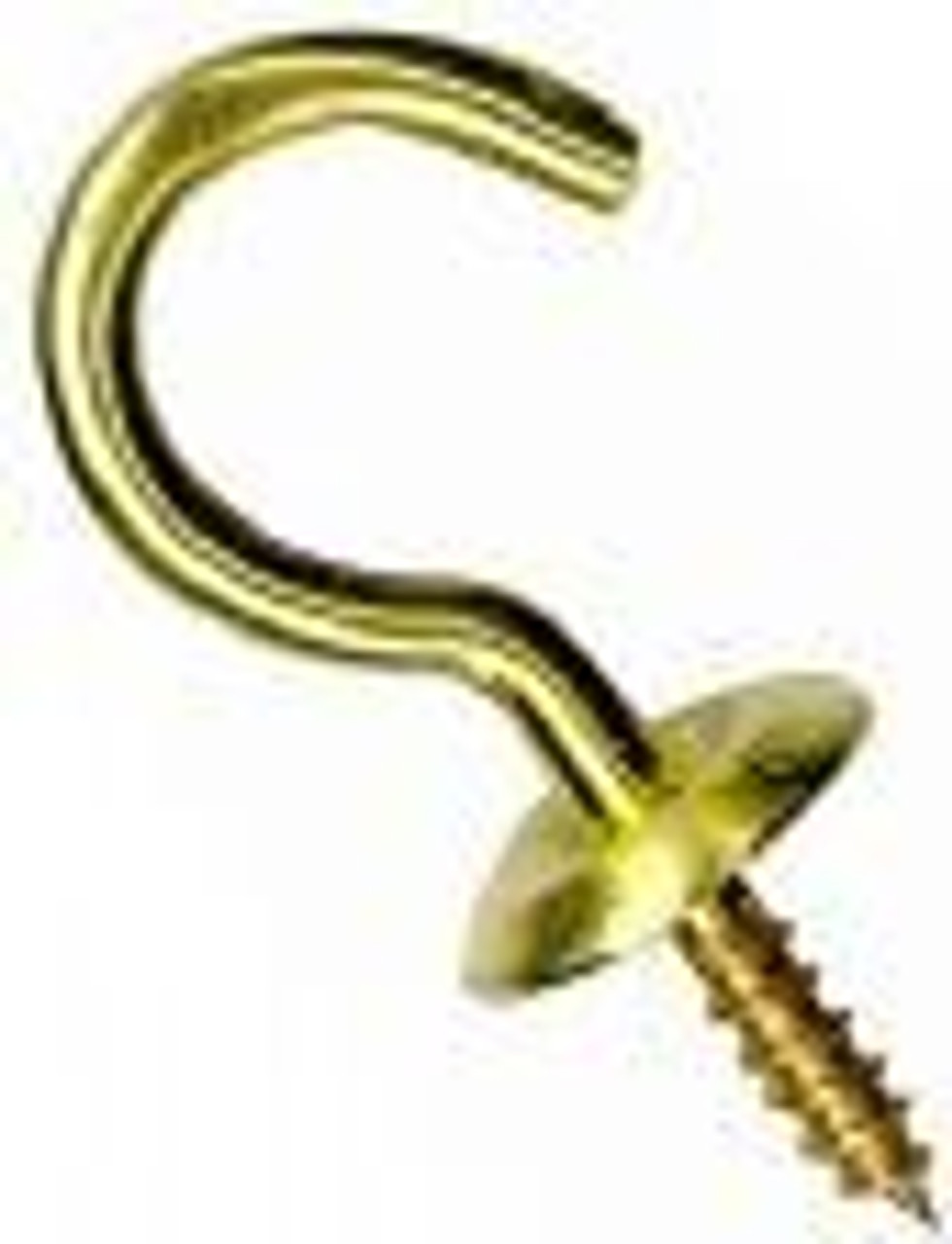 Brass Plated Cup Hook .5 / Package of 10