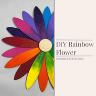 DIY Flower Wall Decor | Woodcrafter.com